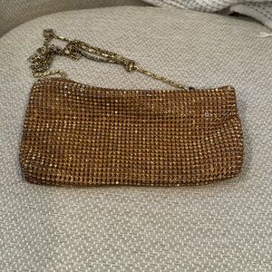 Valerie Cristal Clutch gold color used